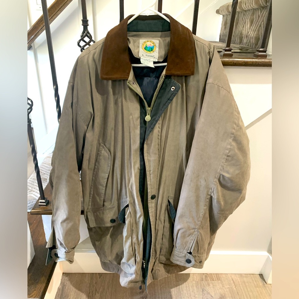 Forest Club army green down filled winter jacket size XL